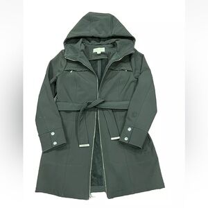 Michael Kors Womens Dark Brown Trench Coat  Rain Coat Winter Coat Size M